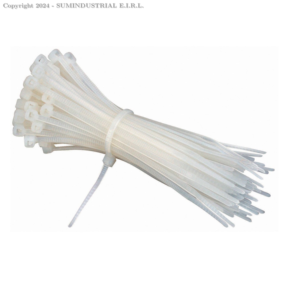 CINTILLO DE 200X3.6MM BLANCA (BOLSA 100 PCS) CHS
