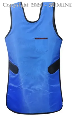 MANDIL EMPLOMADO 0.5 MM PB (85x55CM) TALLA: S  AZUL 