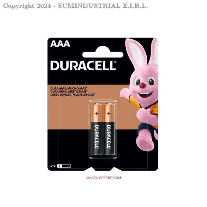 AAA PILA ALCALINA 1.5V DURACEL X PAR