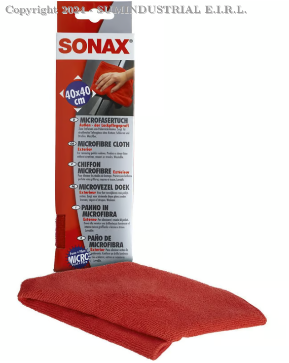 PAÑO MICROFIBRA ROJO SONAX 