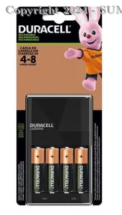 CARGADOR DURACELL AAX4 2500MAH