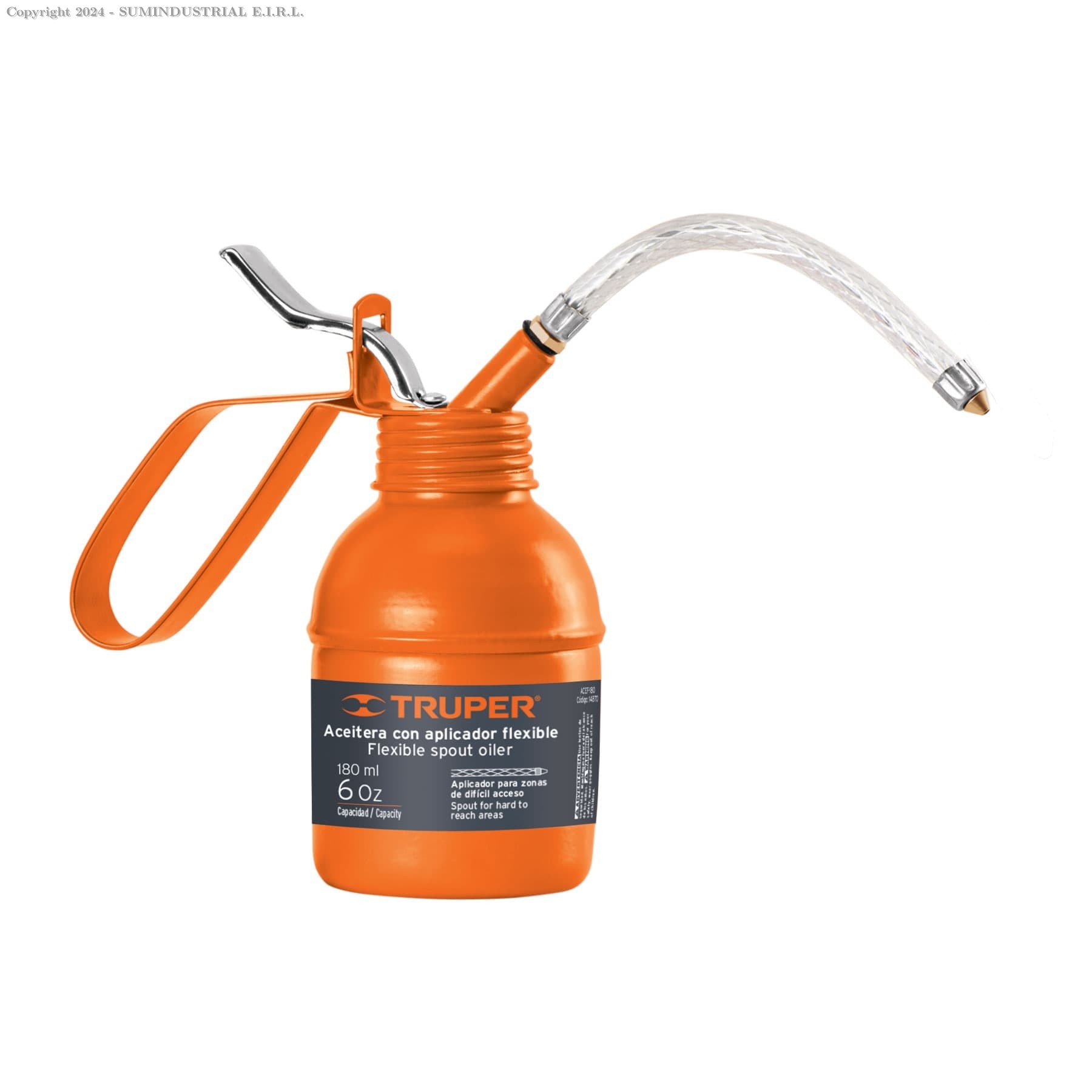 ACEITERA DE 180 ML (6 OZ) CON APLICADOR FLEXIBLE, TRUPER 14870