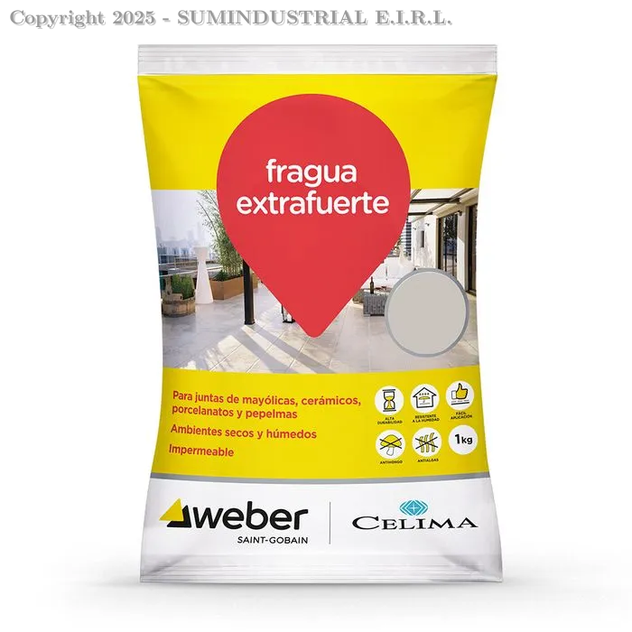 45515 - FRAGUA PREMIUM GRIS x1Kg CELIMA