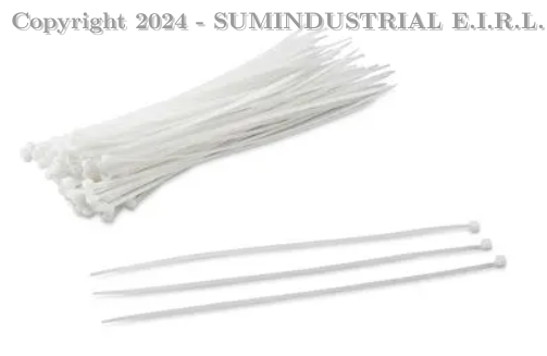 CINTILLO DE 100X2.5 MM BLANCO (BOLSA 100 PCS.) CHS