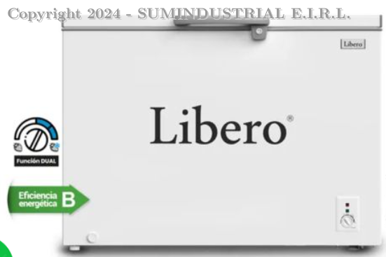 LFH-301V - CONGELADOR HORIZONTAL CON PUERTA DE VIDRIO INTERNA 299L BLANCA LIBERO