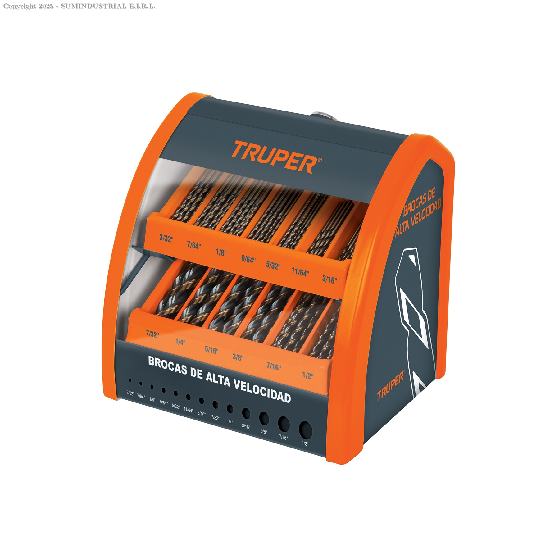 DESPACHADOR 13 COMPARTIMENTOS PARA BROCAS HSS CON PRODUCTO 55957