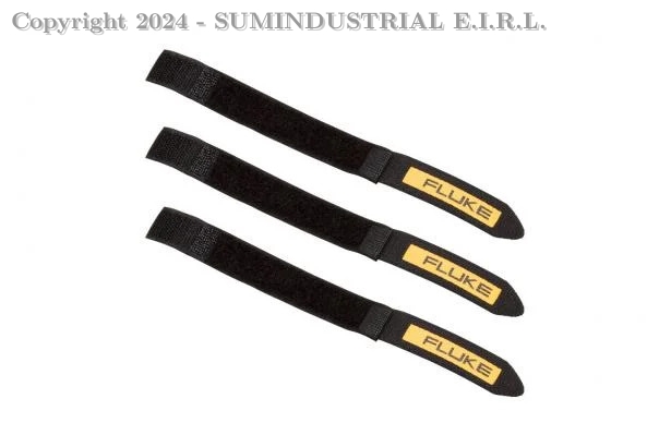 PAQUETE DE 3 CIERRES DE VELCRO DE NAILON DURADEROS FLUKE LEADWRAP