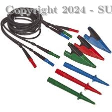 JUEGO DE CABLES DE PRUEBA ESTÁNDAR CON CABLES, SONDAS, TAPAS Y CLIPS DE COCODRILO, LONGITUD DE CABLE DE 60 PULGADAS FLUKE TL165X